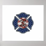 Patriotic Firefighter posters