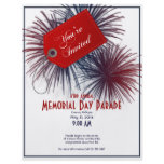 Patriotic Fireworks for Memorial Day Personalized Flyer