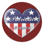 Patriotic Heart Stickers