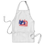 Patriotic Kitty aprons