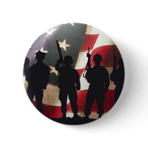 Patriotic Military Soldier Silhouettes Pins