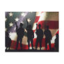 Patriotic Military Soldier Silhouettes Postcards