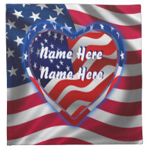 Patriotic  Napkin 12x12 Match Set