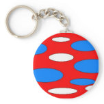 Patriotic Ovals Keychain
