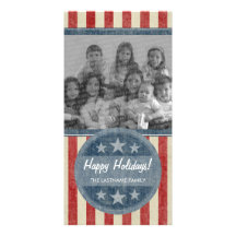 PATRIOTIC PHOTO CARD - NO WEATHERING