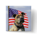 Patriotic pitbull button