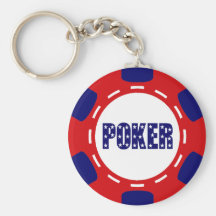 PATRIOTIC POKER CHIP KEY CHAINS