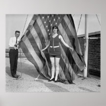 Patriotic Pose, 1920s Poster