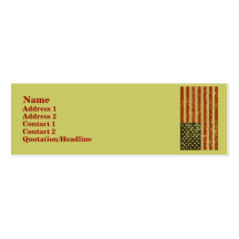 Patriotic Profile Cards Business Cards
