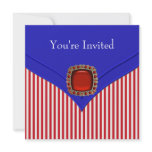 Patriotic Red White Blue All Occasion Party invitations