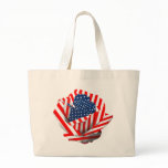 Patriotic Rose Tote Bag