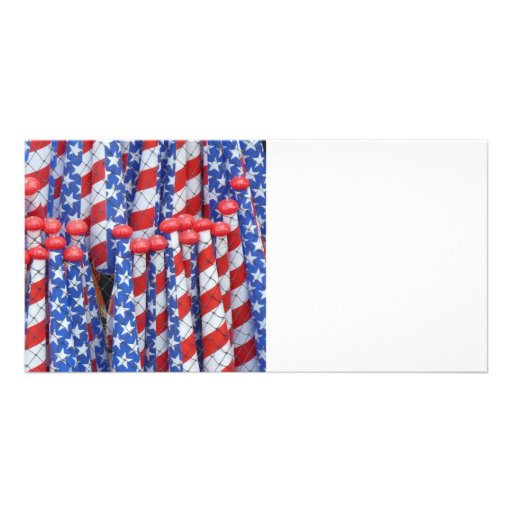 Patriotic Row Custom Photo Card