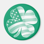 Patriotic Shamrock Magnet