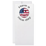 Patriotic Smiley Full Color Rack Card