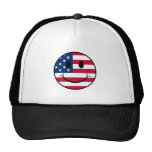 Patriotic Smiley Trucker Hat