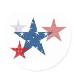 Patriotic Stars Sticker