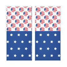 Patriotic Stars Stripes Freedom Flag 4th of July Gallery Wrap Canvas