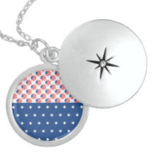 Patriotic Stars Stripes Freedom Flag 4th of July Necklaces
