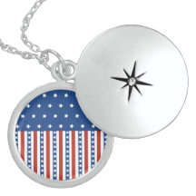 Patriotic Stars Stripes Freedom Flag 4th of July Custom Jewelry