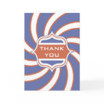 Patriotic Thank you Retro Vintage Red White Blue