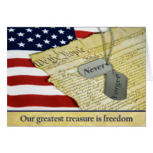 Patriotic Tribute Greeting Cards