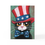 Patriotic Tuxedo Cat | Happy 4th of July cards