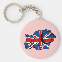 Patriotic Union Jack Key Chains