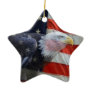 Patriotic US Flag Eagle Ornament