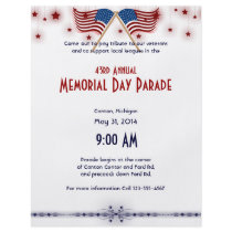 Patriotic US Flags and Stars Memorial Day