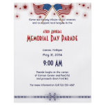 Patriotic US Flags and Stars Memorial Day flyers