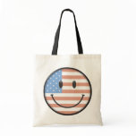 Patriotic USA Flag Smiley Face bags