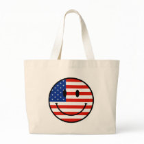 Patriotic USA Smiley Face Bags