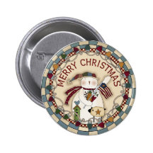 Patriotic USA Snowman Pins