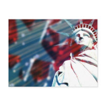 Patriotic USA Statue of Liberty Flag Design