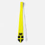 Patriotic Wales St Davids Day Dragon on Yellow Tie