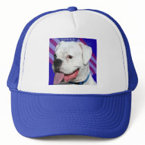 Patriotic white boxer hat