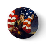 Patriotic World War One OVER THE TOP buttons