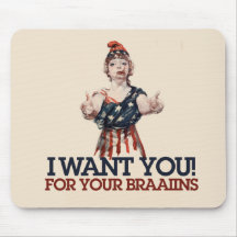 Patriotic Zombie Mousepad