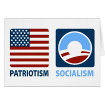 Patriotism or Socialism Greeting Cards