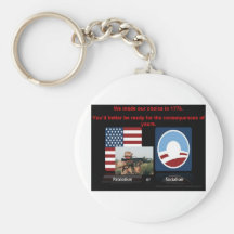 Patriotism or socialism key chains