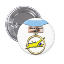 Patrol Bomber Ace medal button