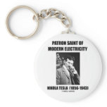 Patron Saint Of Modern Electricity (Nikola Tesla) Key Chain