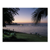 Pattaya Beach Sunset ... Chonburi, Thailand Post Card