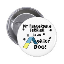 Patterdale Terrier Agility Dog Buttons