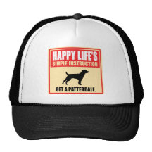 Patterdale Terrier Trucker Hats