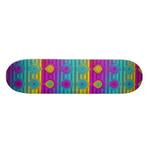 Pattern ARTs - stripes 3D coloured 20 Skateboard Decks