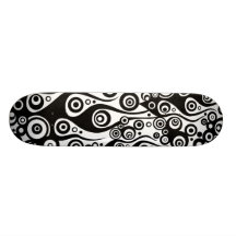 Pattern ARTs - Tattoo circle flames Skateboards