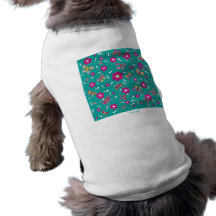 pattern butterfly doggie tee shirt