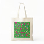 pattern butterfly green bags