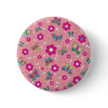 pattern butterfly pink buttons